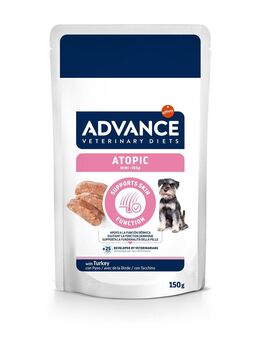 6 + 2 gratis! 8 x 150 g Advance Veterinary Diets Mini Nassfutter - Atopic
