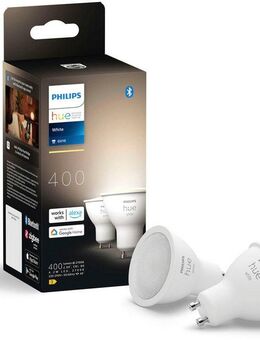 Philips Hue LED-Leuchtmittel White GU10 Doppelpack 2 x 400lm, GU10, 2 St.
