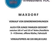 MAXDORF, WOHNUNGEN FÜR SENIOREN, ZU VERKAUFEN, ab 320 000,00 Euro, AUCH FÜR JUNGE FAM. GEEIGNET, ERSTBEZUG - Maxdorf