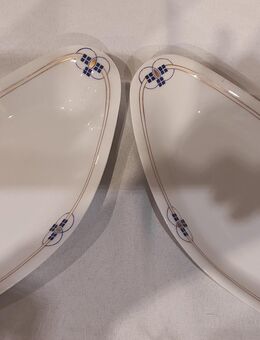 Zwei Ovale Schalen von Fürstenbeg mit Gold Applikation sehr guter Zustand - Köln