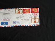 Brief aus China ( Hong Kong) mit gestempelten Briefmarken - Kiel Neumühlen-Dietrichsdorf