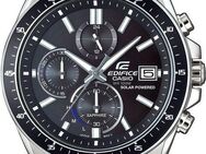 CASIO EDIFICE Chronograph EFS-S510D-1AVUEF, Solaruhr, Armbanduhr, Herrenuhr, Saphirglas, Edelstahlarmband