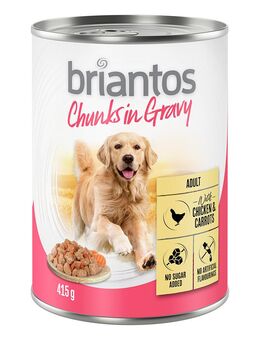 Briantos Chunks in Gravy 6 x 415 g - Huhn und Karotten