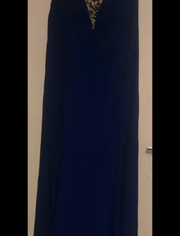 Elegantes blaues Kleid mit goldenen Details – Gr. 46/48 - Hanau (Brüder-Grimm-Stadt) Innenstadt