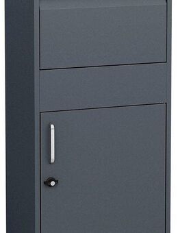 WESTMANN Briefkasten Stahl-Paketbox Piet, Anthrazit, 50x37x105 cm