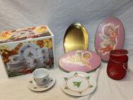 Weihnachten Kaffeeservice,2 Dosen, Glasbehälter    Kaffee Set   "  O Tannenbaum "  Porzellan - Hennef (Sieg)