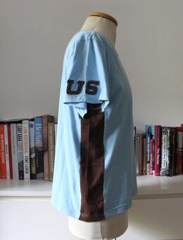 T-Shirt US 40 Forty hellblau braun Größe L - Bremen