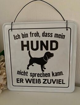 METALLSCHILD HUND SPRECHEN - Hagen (Teutoburger Wald)