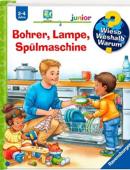 Ravensburger Buch Wieso? Weshalb? Warum? junior, Band 76: Bohrer, Lampe, Spülmaschine, Made in Europe