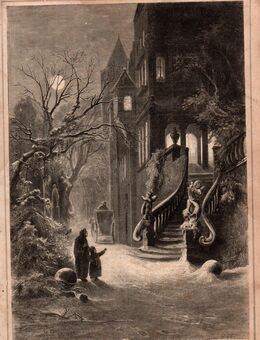 Alte Grafik : Am Weihnachtsabend . , Weihnachten , Blattgröße 31cm x 22cm , M400 - Görlitz