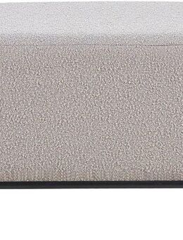SalesFever Polsterhocker, mit Design-Gestell aus schwarzem Metall