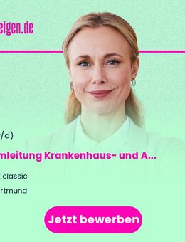 Teamleitung Krankenhaus- und Abrechnungsmanagement (w/m/d) Vollzeit / Teilzeit - Dortmund
