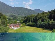 Unverbaubare Weitsicht und Bergblick, Baugrundstück für eine Villa oder Einfamilienhaus - Marquartstein