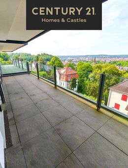 PENTHOUSE FEELING PUR: 146m² NEUBAU WOHN mit GIGA Fernblick über ganz SB in Toplage, 50M² Terr. Gar: - Saarbrücken