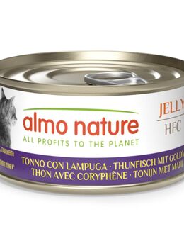 Sparpaket Almo Nature HFC Jelly 24 x 70 g - Thunfisch mit Goldmakrele