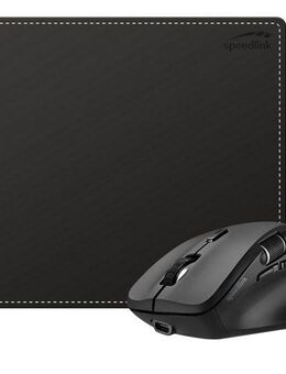 Speedlink Maus Set, LIBERA Rechargeable Mouse, NOTARY Soft Touch Mousepad Maus (wiederaufladbar, kabellos, Bluetooth, silent, 23 x 19 cm)