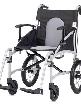 Bischoff & Bischoff Transportrollstuhl Vida 13", Die perfekte Wahl für Reisen und Mobilität unterwegs, nur 10 kg