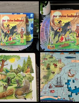 Kinderbücher | Puzzlebuch |Puzzle Atlas| Der kleine Indianer| GUT - Dresden