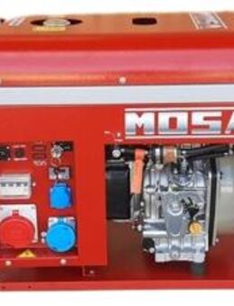 MOSA GE S-6500 YDT Stromerzeuger Notstromaggregat Diesel MIT Fahrgestell 6kVA - Schillingsfürst