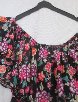 NEU * Stylisch * Coachella * Festival * Hippie * Beach * Strand * Blumen * Blüten * Flower- Power * Print * Carmen * Off Shoulder * langes * Long * Maxi * Kleid "CALZEDONIA * COBEY" Gr. 36- 38/ S * bunt * mehrfarbig * - Riedlingen