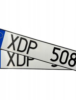 Autokennzeichen KFZ Kennzeichen für Sammler oder Showzwecke original geprägt Schweden Set 5673 - Wuppertal