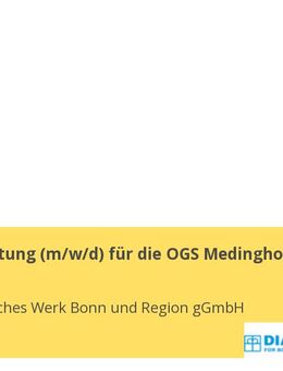Gruppenleitung (m/w/d) für die OGS Medinghoven - Bonn