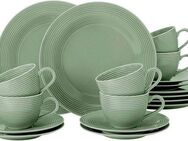 Seltmann Weiden Kaffeeservice Geschirr-Set, Service Beat (18-tlg), 6 Personen, Porzellan, wunderschöne Farbglasur, Made in Germany, 18 Teile, für 6 Personen