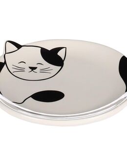 Flamingo Keramikteller Katze Ravi - 80 ml, Ø 13,5 x H 2 cm