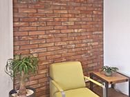 Spar Riemchen Stein Wand Fliese echte alte Antik Mauer Ziegel Klinker used Look Loft Style Grillecke - Salzatal