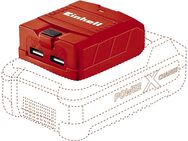 Einhell USB Akku Adapter TE-CP 18 Li USB Solo Power X-Change (Li-Ion, 18 V, externe Stromquelle für Handy, MP3-Player, Tablet etc, 2 USB-Anschlüsse, ohne Akku und Ladegerät) - Wuppertal