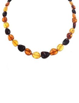 Firetti Collier Schmuck Geschenk Halsschmuck Halskette Farbstein Edelstein Bernstein, Made in Germany - mit Bernstein