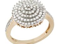 Firetti Diamantring Schmuck Geschenk Gold 585 Damenring Goldring Diamant Blume, mit Diamanten