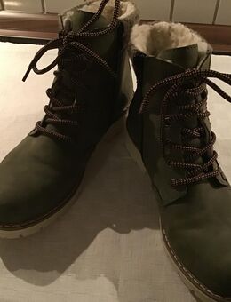 Fast neue Leder Winterschuhe Größe 39 in grün - Hennef (Sieg) Zentrum