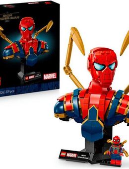 LEGO® Iron Spider-Man Büste (76326), LEGO Super Heroes Konstruktionsspielsteine, (379 St), Made in Europe