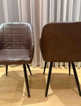 4x Esszimmerstühle Leder optik - Stockstadt (Main)