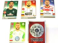 5 Sticker - Sammelsticker - Aufkleber - Fußball Bundesliga 2017 / 2018 - NEU - Biebesheim (Rhein)