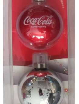Coca Cola - Weihnachtskugeln - 2er Pack - Motiv 2 - Doberschütz