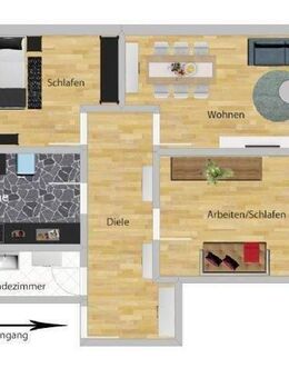 * Nähe Technologiepark * 3 Zimmer Wohnung ohne Balkon - Karlsruhe