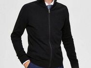 SELECTED HOMME Strickjacke SLHBERG FULL ZIP CARDIGAN NOOS