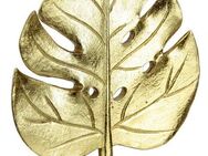 I.GE.A. Dekofigur Splitphilo-Blatt Statue (1 St), Blattskulptur Figur Skulpturen Blätter Deko Ornament Geschenk gold