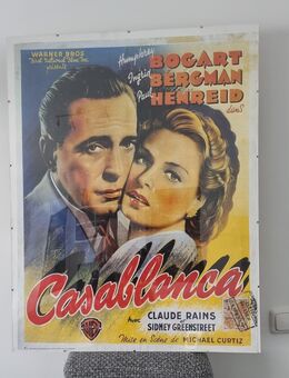 Ein Originales Kino Plakat von Film Klassiker " Casablanca "mit DVD an - Wedel