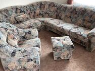 Wohnzimmercouch/Wohnlandschaft L-Form, Retro, 90er, neuwertig - Nordhalben