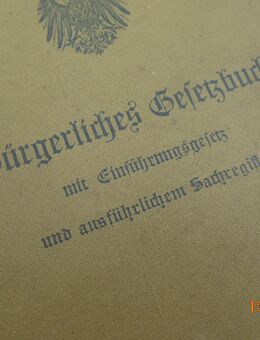 Bürgerliches Gesetzbuch für das Deutsche Reich - München Maxvorstadt