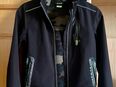 Kinder Outdoor Jacke 128 schwarz innen Camouflage in 84405