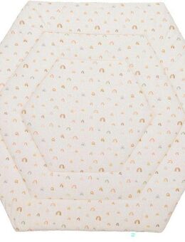 Fillikid Laufgittereinlage 6-eck Jersey, Rainbow beige