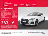 Audi A3, Sportback 45 TFSI e 2x S line, Jahr 2021 - Eching (Regierungsbezirk Oberbayern)