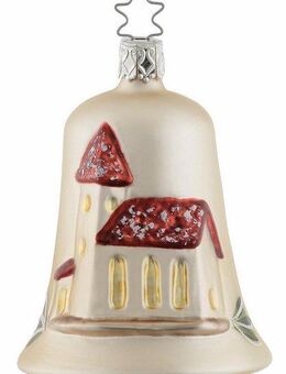 INGE-GLAS® Christbaumschmuck Kirchenglocke (1-tlg), mundgeblasen