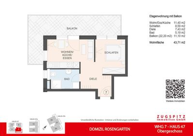 DOMIZIL ROSENGARTEN -2 Zi MIT FERIENWOHNUNG NUTZUNG -WHG07