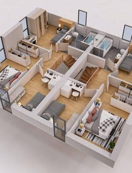 Idyllisch gelegene Doppelhaushälfte in Regensburg/Schwabelweis (Massivbauweise) - Regensburg