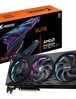 Gigabyte AORUS Radeon RX 9070 XT ELITE 16G Grafikkarte - 16 GB GDDR6, 256 Bit, Grafikkarte